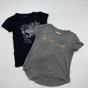 2 T-Shirts Black and Grey